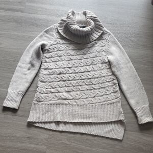 Simply Vera Vera Wang Light Gray Cowl Neck Sweater